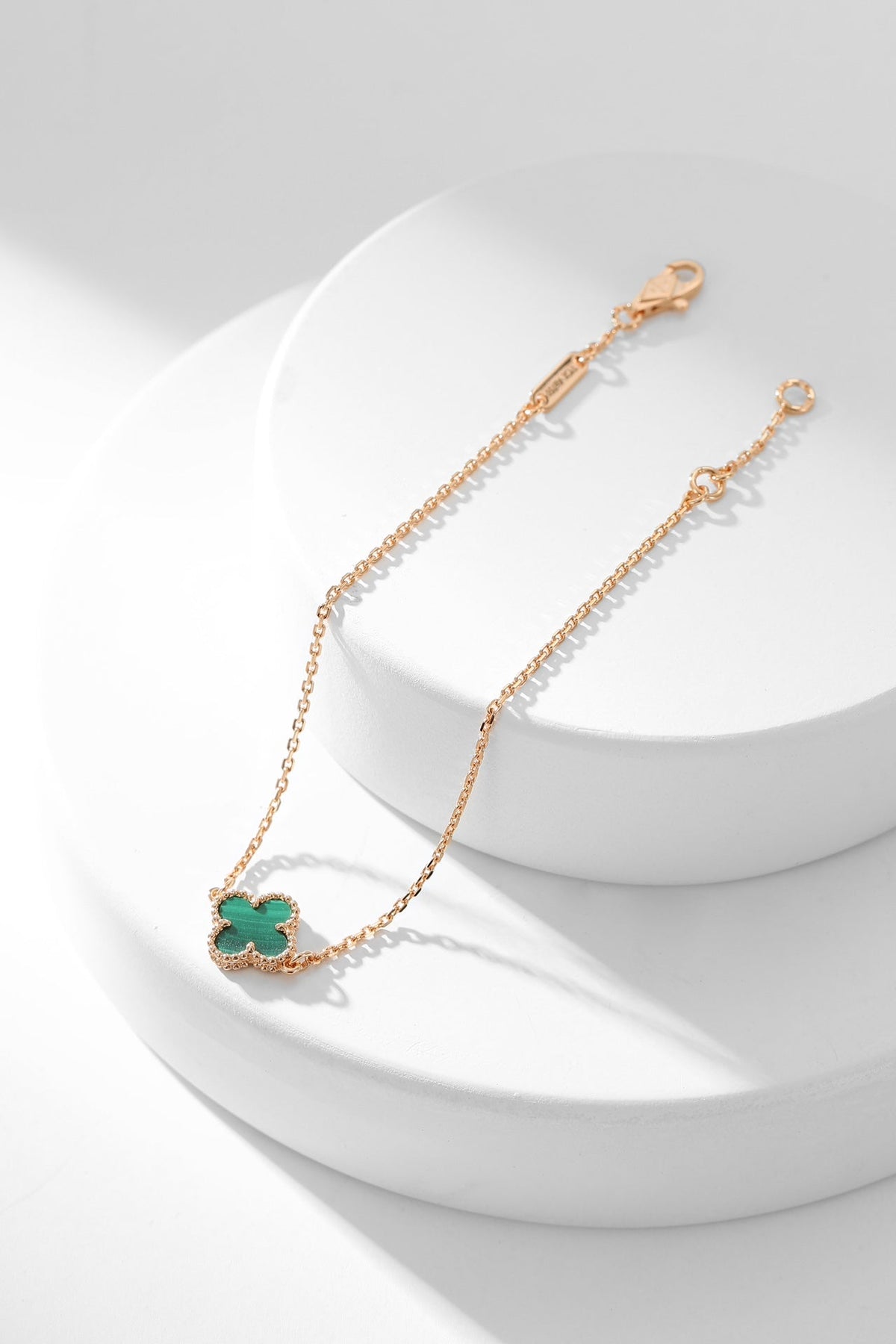 [LumiVibe]CLOVER BRACELET MALACHITE 1 MOTIF