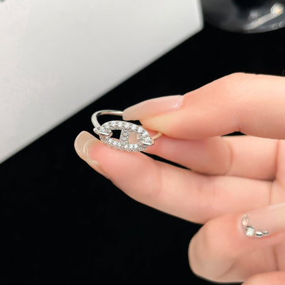 [LumiVibe]RONDE SMALL SILVER DIAMOND RING
