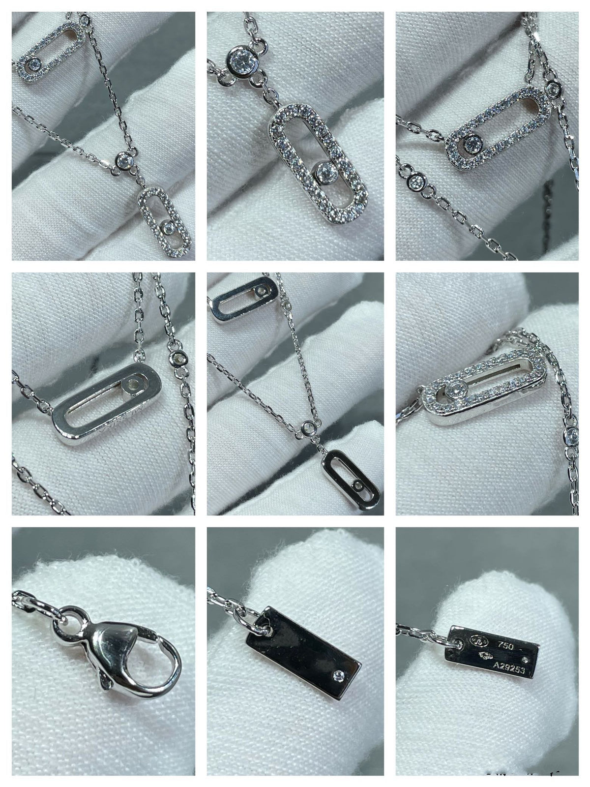 [LumiVibe]MOVE 2 ROW DIAMOND NECKLACE