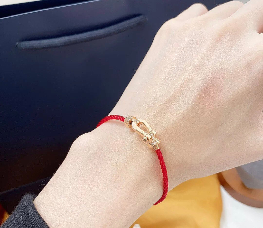 [LumiVibe]FORCE 10 HALF DIAMOND PINK GOLD RED CORDERI LARGE AND MEDIUM MODEL