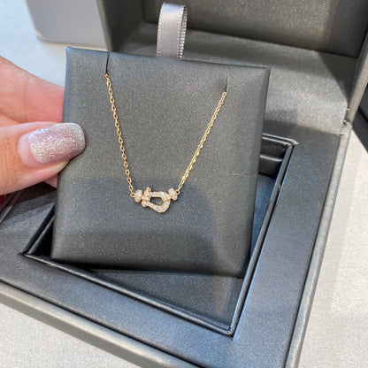 [LumiVibe]FORCE 10 DIAMOND PINK GOLD NECKLACE MINI MODEL