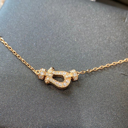 [LumiVibe]FORCE 10 DIAMOND PINK GOLD NECKLACE MINI MODEL