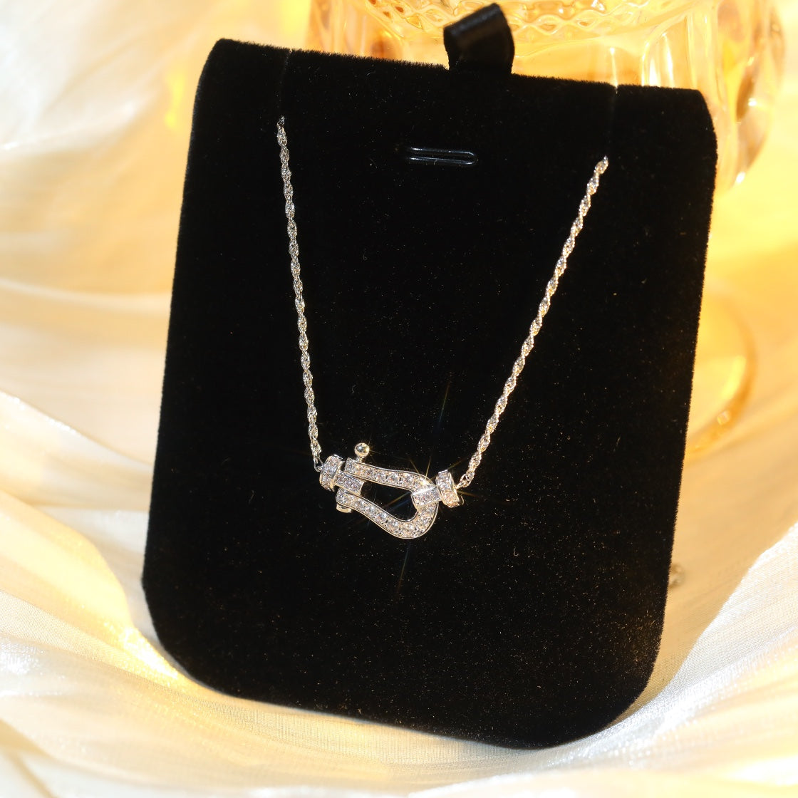 [LumiVibe]FORCE 10 DIAMOND SILVER NECKLACE MINI MODEL