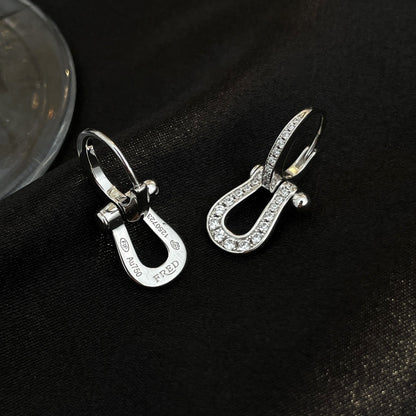 [LumiVibe]FORCE 10 FULL DIAMOND DROP EARRINGS MEDIUM MODEL
