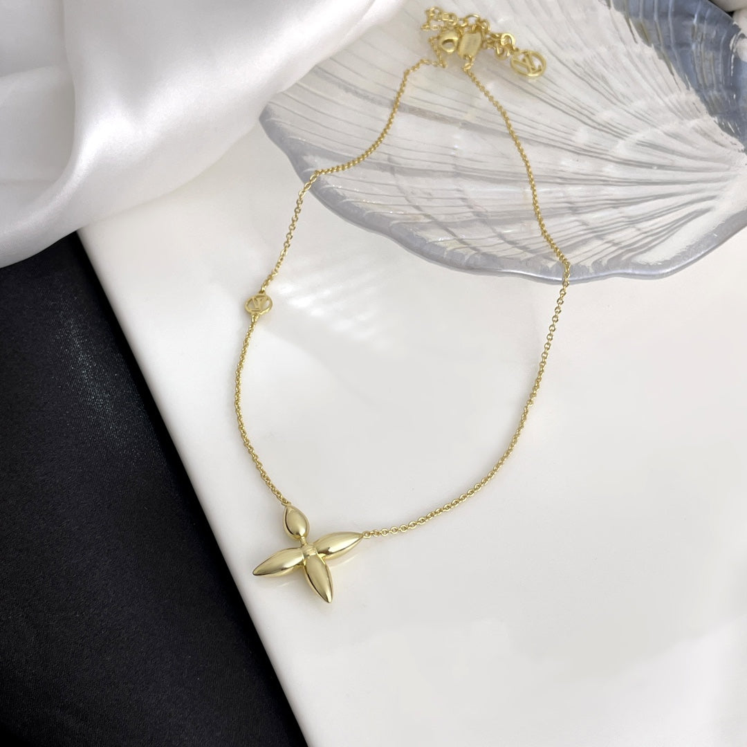 [LumiVibe]LOUISETTE GOLD NECKLACE