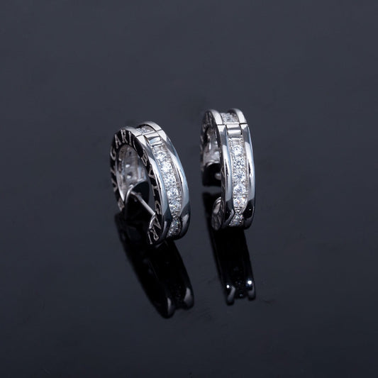 [LumiVibe]ZERO 1 MINI SILVER DIAMOND EARRINGS
