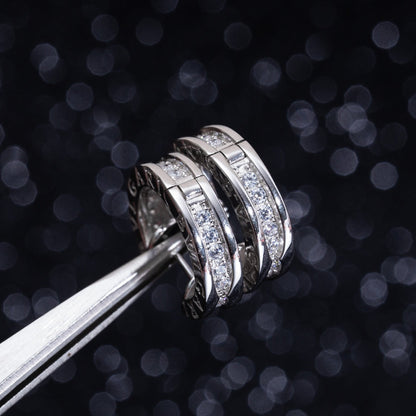 [LumiVibe]ZERO 1 MINI SILVER DIAMOND EARRINGS
