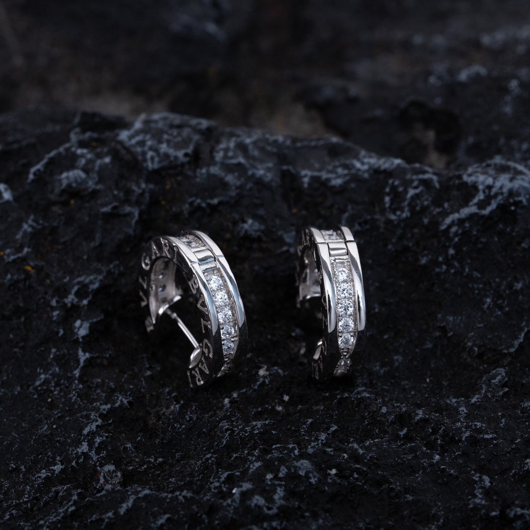 [LumiVibe]ZERO 1 MINI SILVER DIAMOND EARRINGS
