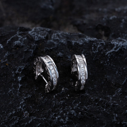 [LumiVibe]ZERO 1 MINI SILVER DIAMOND EARRINGS