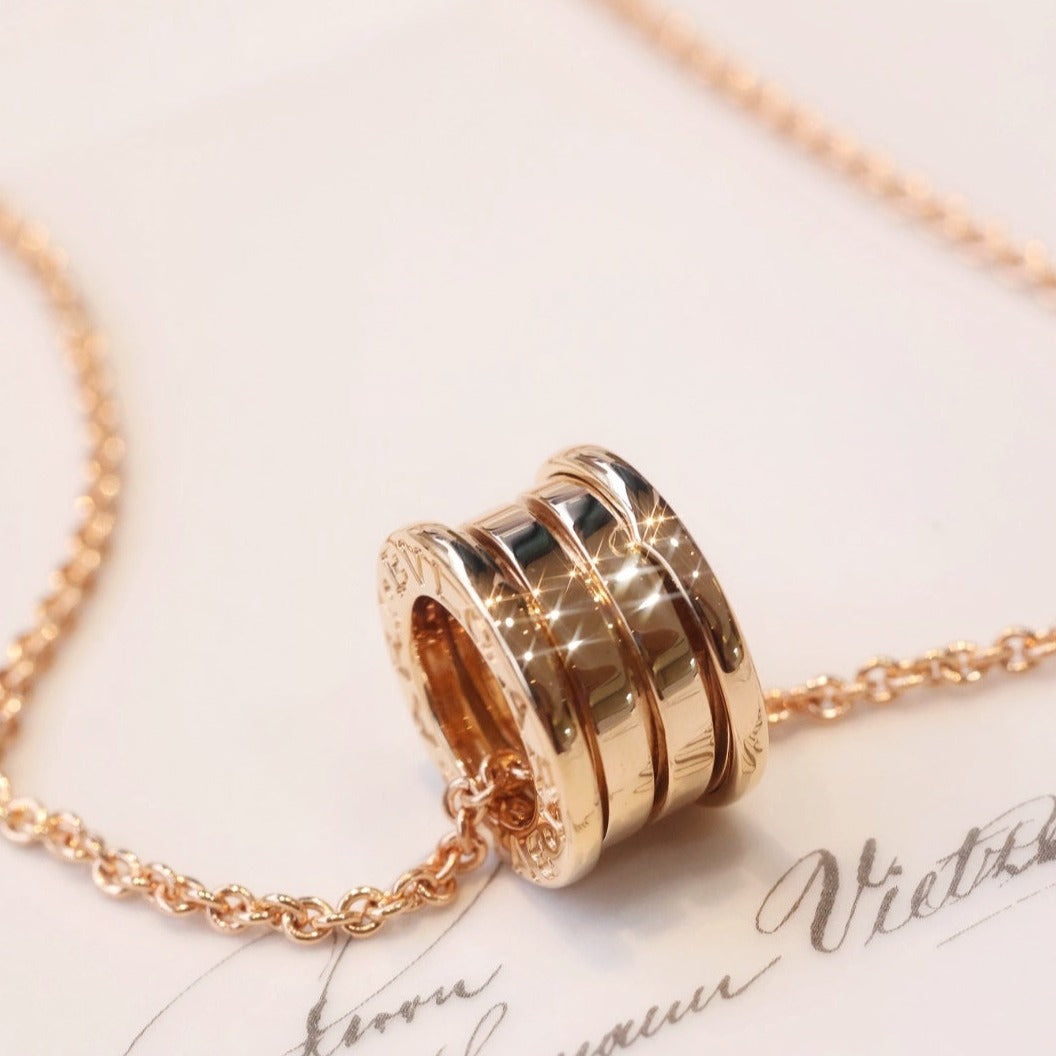 [LumiVibe]ZERO 1 PINK GOLD NECKLACE