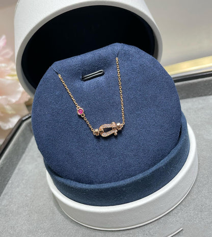 [LumiVibe]FORCE 10 DIAMOND CHAIN LINK PINK GOLD BRACELET