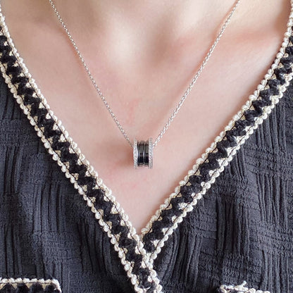 [LumiVibe]ZERO 1 DIAMOND CERAMIC NECKLACE
