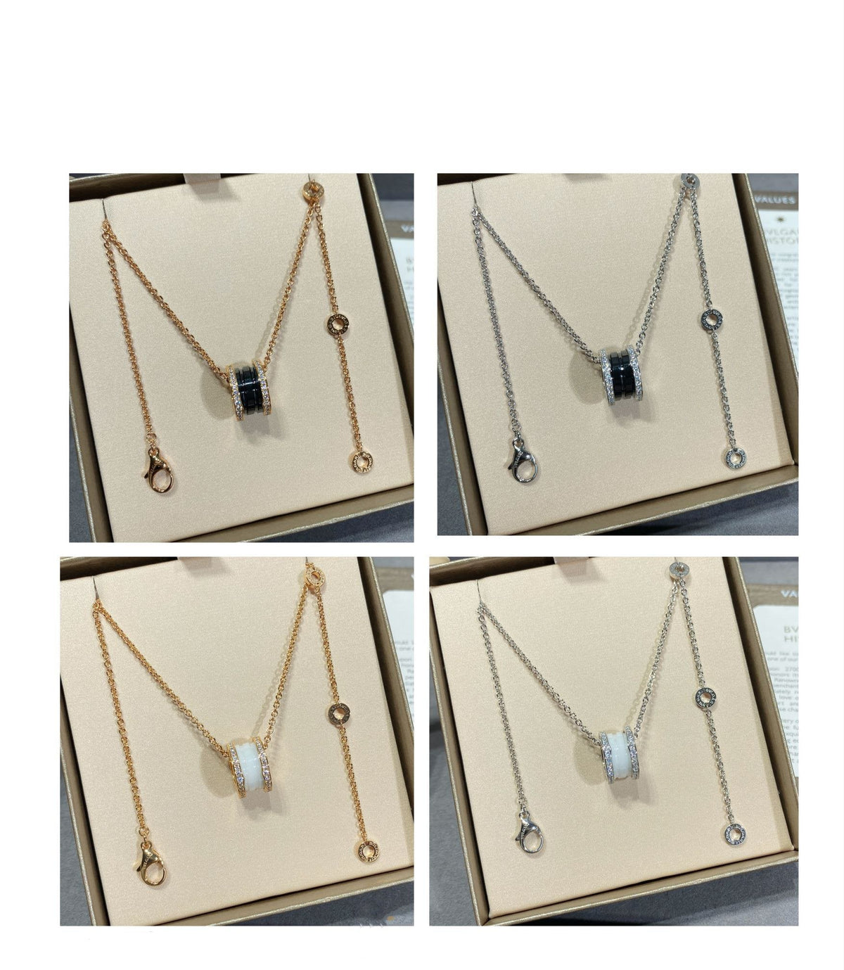 [LumiVibe]ZERO 1 DIAMOND CERAMIC NECKLACE