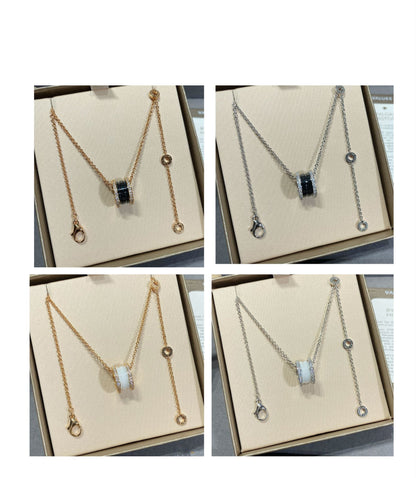 [LumiVibe]ZERO 1 DIAMOND CERAMIC NECKLACE
