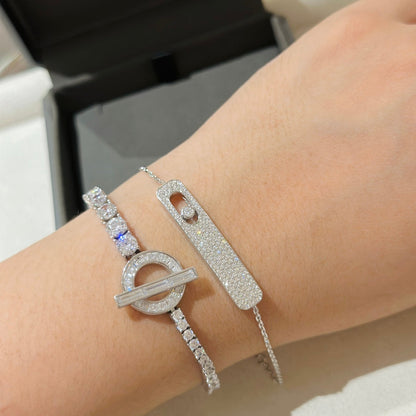 [LumiVibe]MOVE CLASSIQUE DIAMOND PAVED BRACELET