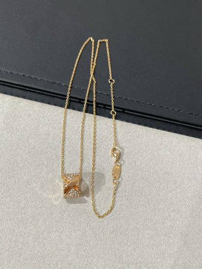 [LumiVibe]LIENS EVIDENCE DIAMOND PAVED NECKLACE