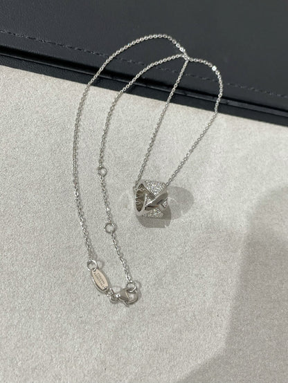 [LumiVibe]LIENS EVIDENCE DIAMOND PAVED NECKLACE
