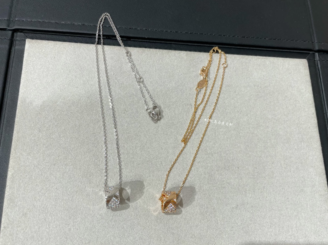 [LumiVibe]LIENS EVIDENCE DIAMOND PAVED NECKLACE