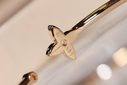 [LumiVibe]IDYLLE GOLD OPEN BRACELET DIAMOND PAVED