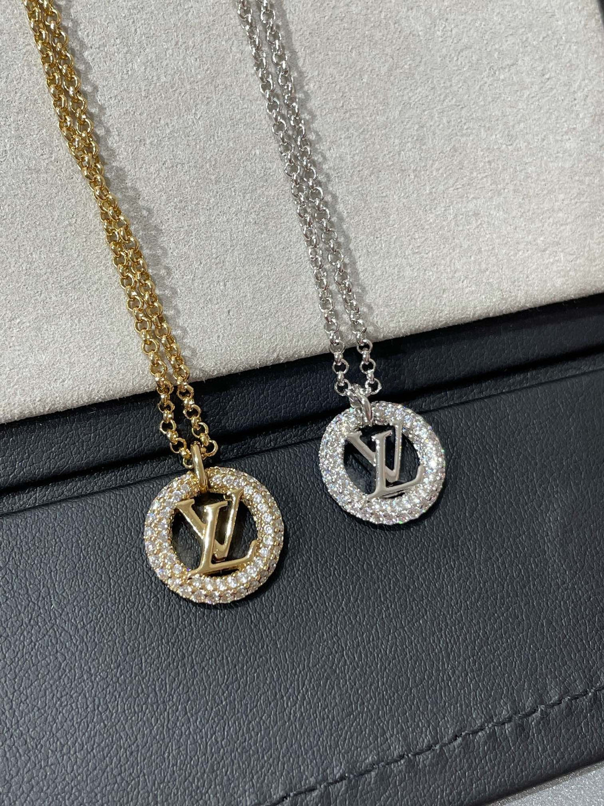 [LumiVibe]BY NIGHT DIAMOND PAVED NECKLACE