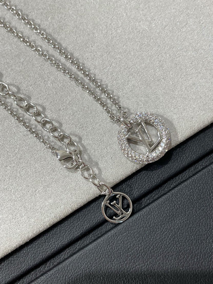 [LumiVibe]BY NIGHT DIAMOND PAVED NECKLACE