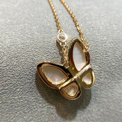 [LumiVibe]BUTTERFLY MOP DIAMOND NECKLACE
