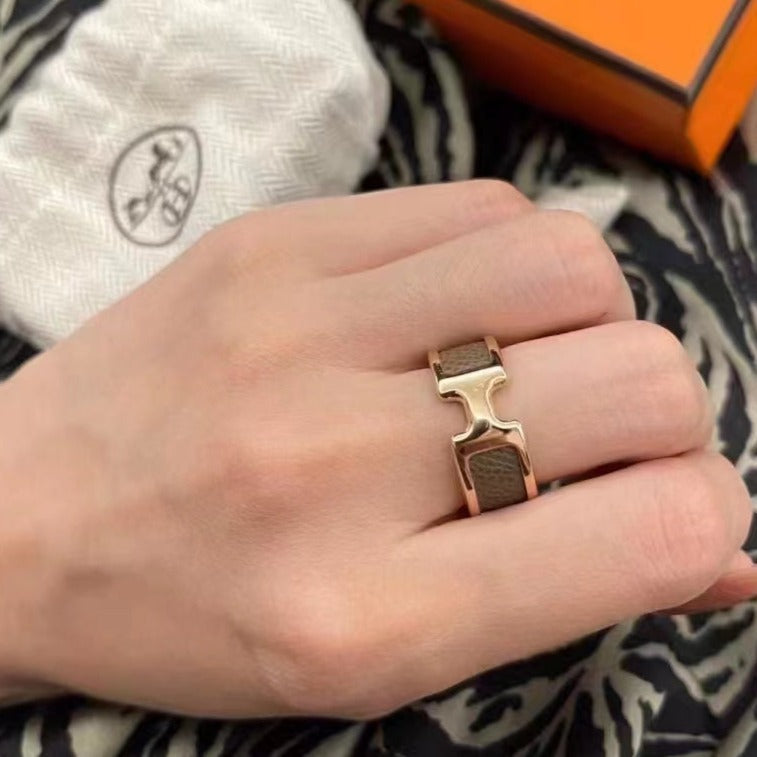 [LumiVibe]OLYMPE PINK GOLD RING