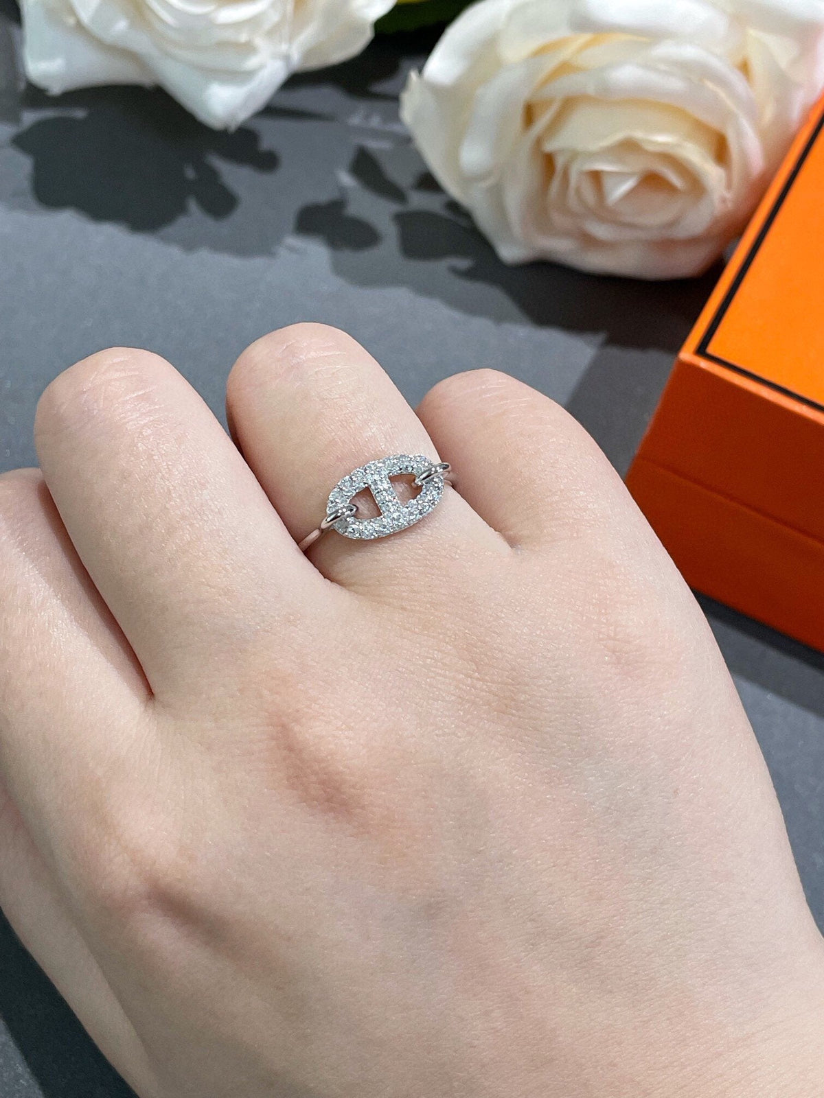 [LumiVibe]RONDE SMALL DIAMOND RING