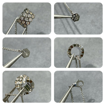 [LumiVibe]BEE LOVE DIAMOND PAVED 3 ROW NECKLACE