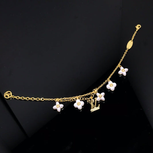 [LumiVibe]LOGO 6 MOTIF STAR AND SUN GOLD BRACELET