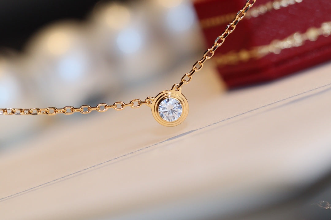 [LumiVibe]DAMOUR DIAMOND NECKLACE