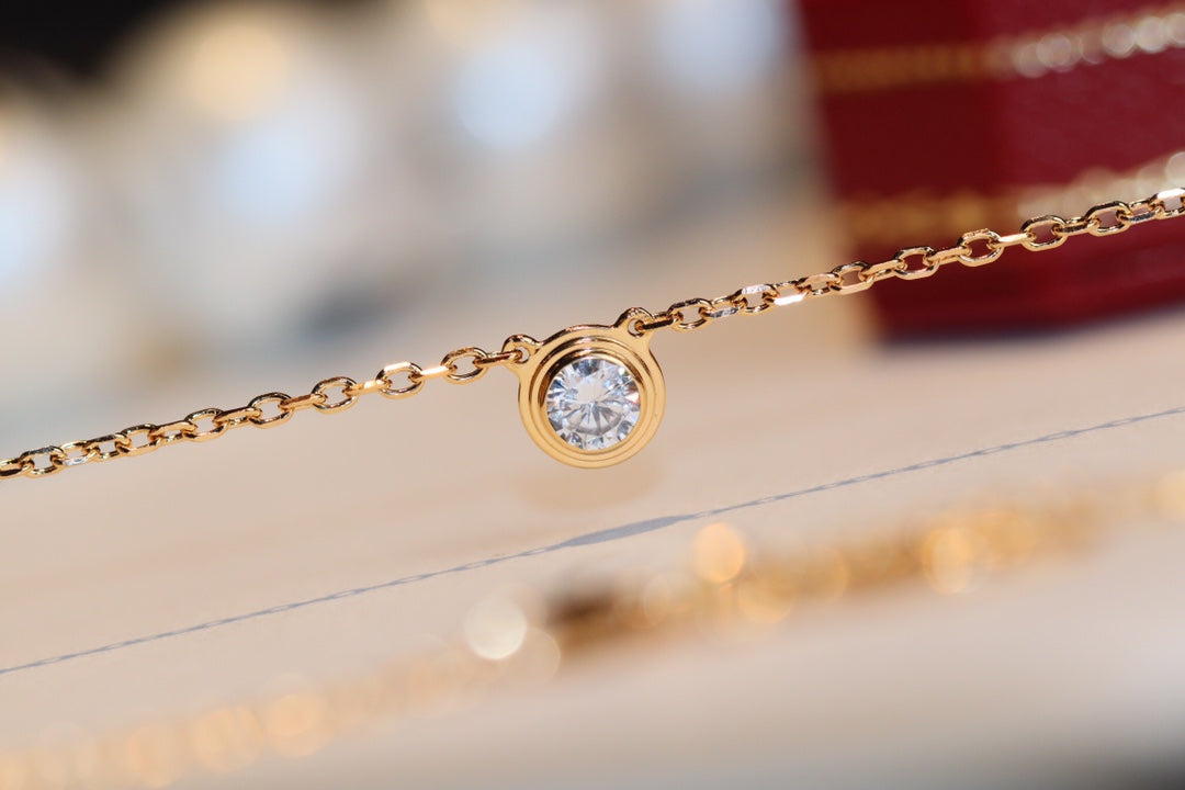 [LumiVibe]DAMOUR DIAMOND NECKLACE
