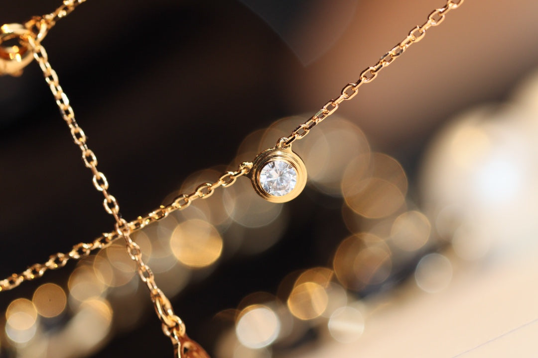 [LumiVibe]DAMOUR DIAMOND NECKLACE