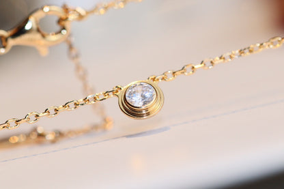 [LumiVibe]DAMOUR DIAMOND NECKLACE