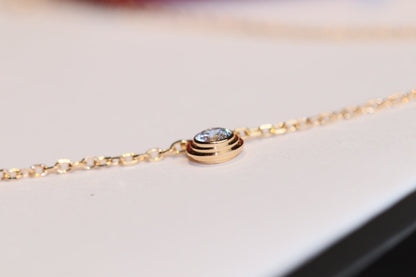 [LumiVibe]DAMOUR DIAMOND NECKLACE