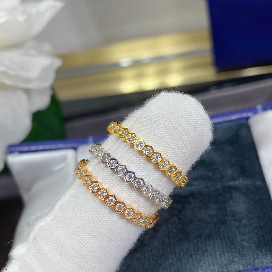 [LumiVibe]BEE LOVE DIAMOND PAVED SMALL RING