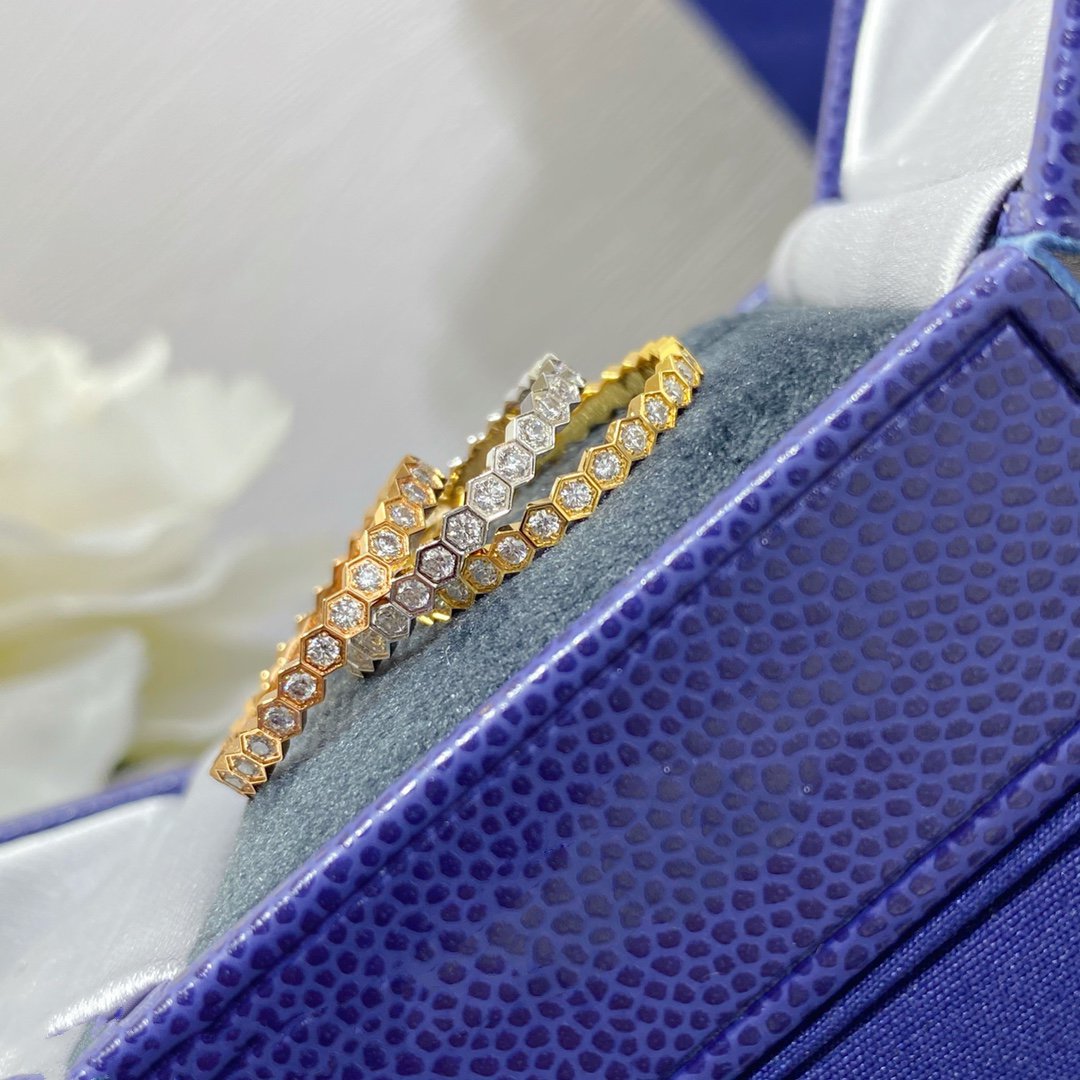 [LumiVibe]BEE LOVE DIAMOND PAVED SMALL RING