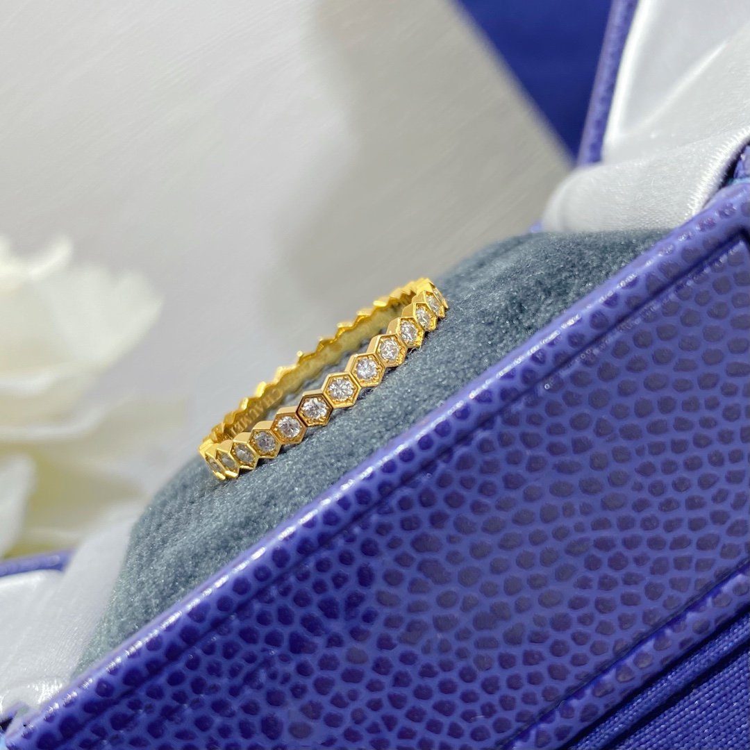 [LumiVibe]BEE LOVE DIAMOND PAVED SMALL RING