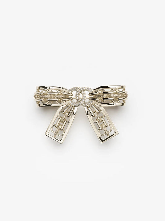 [LumiVibe]25K Hollow Bow Brooch