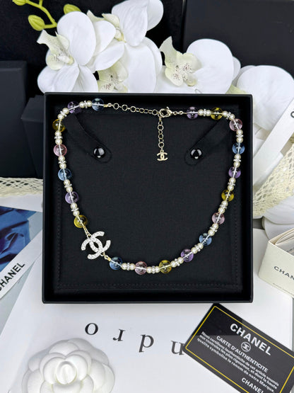 [LumiVibe]26C New Spring Collection Colorful Transparent Resin Necklace