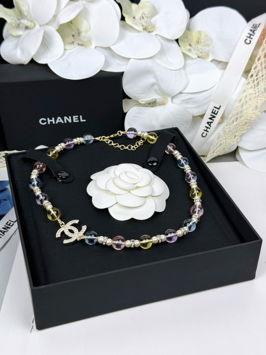 [LumiVibe]26C New Spring Collection Colorful Transparent Resin Necklace