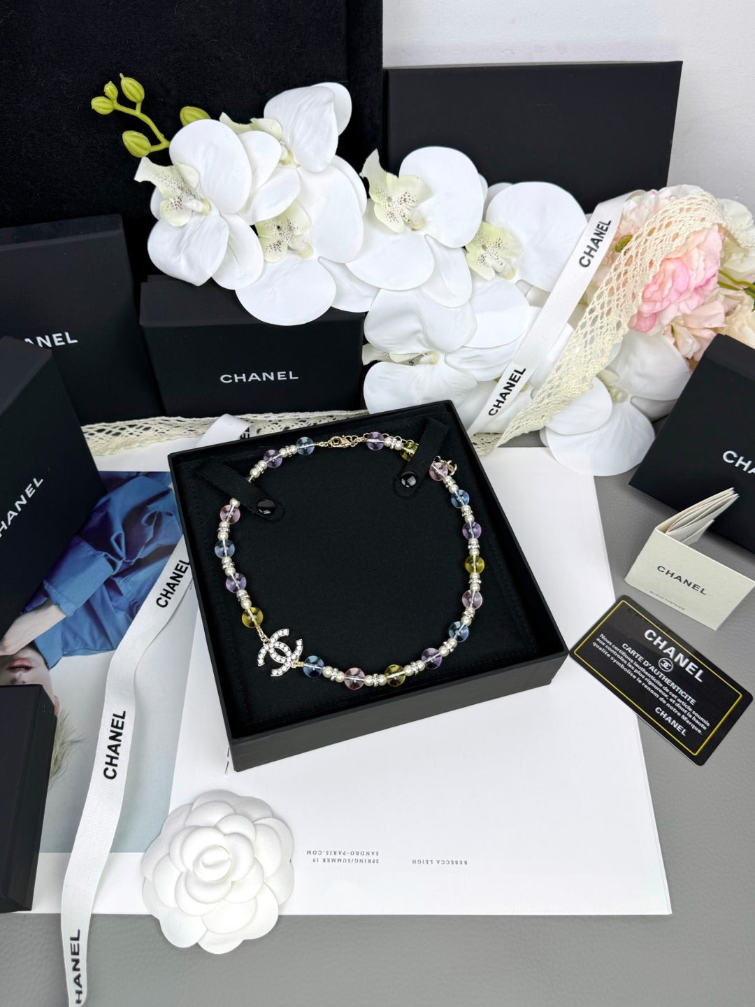 [LumiVibe]26C New Spring Collection Colorful Transparent Resin Necklace