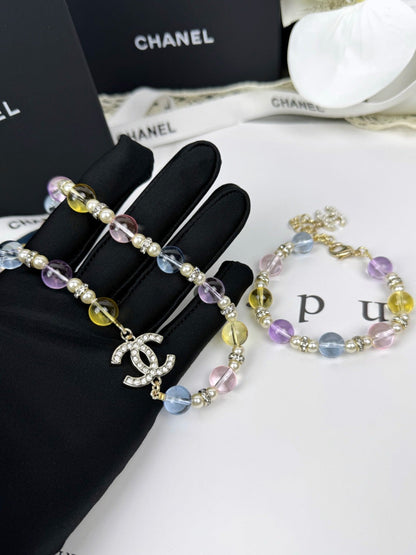 [LumiVibe]26C New Spring Collection Colorful Transparent Resin Necklace