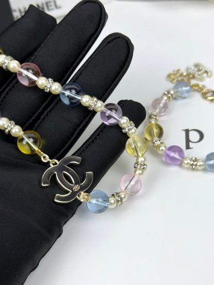 [LumiVibe]26C New Spring Collection Colorful Transparent Resin Necklace