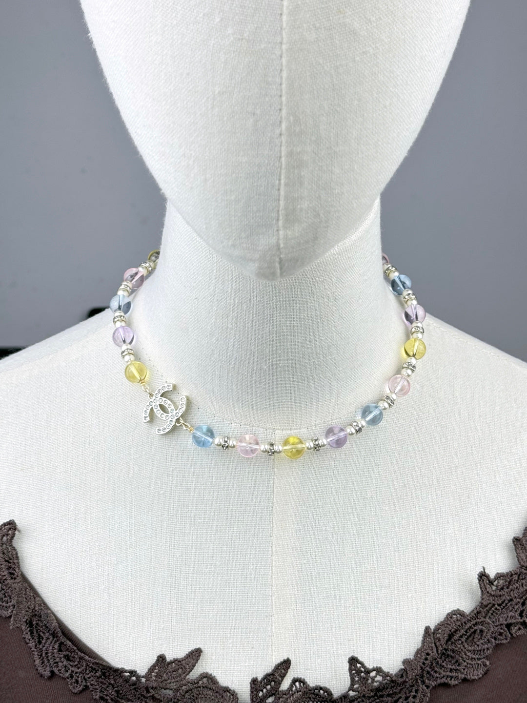 [LumiVibe]26C New Spring Collection Colorful Transparent Resin Necklace