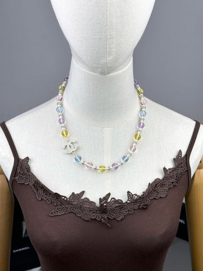 [LumiVibe]26C New Spring Collection Colorful Transparent Resin Necklace