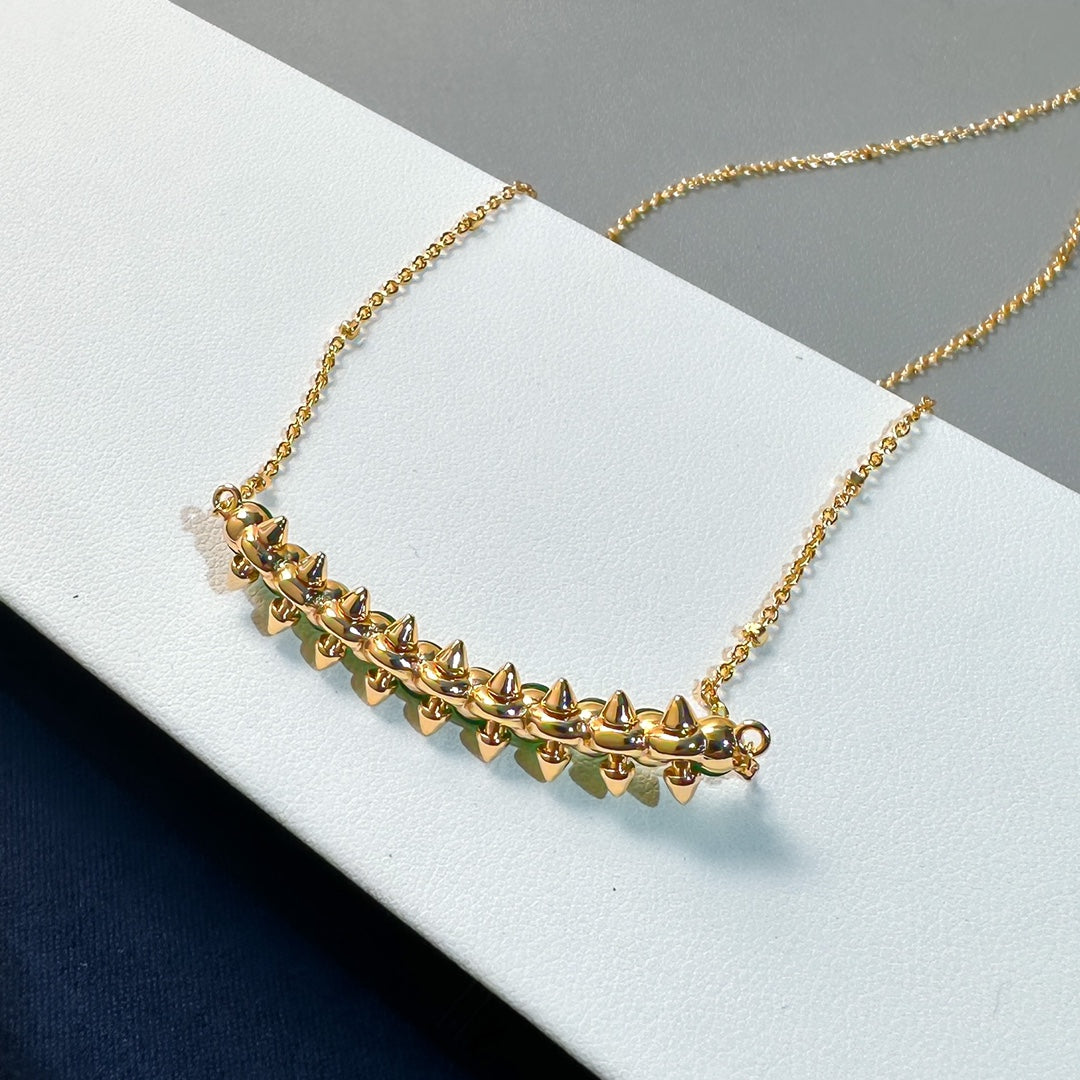 [LumiVibe]New Arrival: Green Bead Rivet Necklace