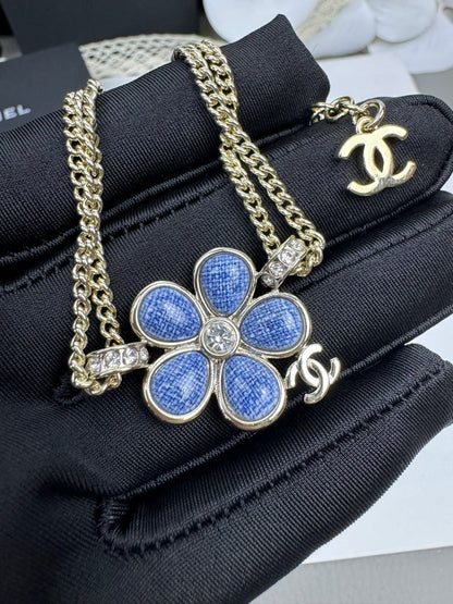 [LumiVibe]VOLTE New Blue Floral Double-Layer Bracelet