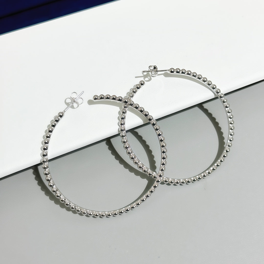 [LumiVibe]SMOOTH BEAD STUD EARRINGS