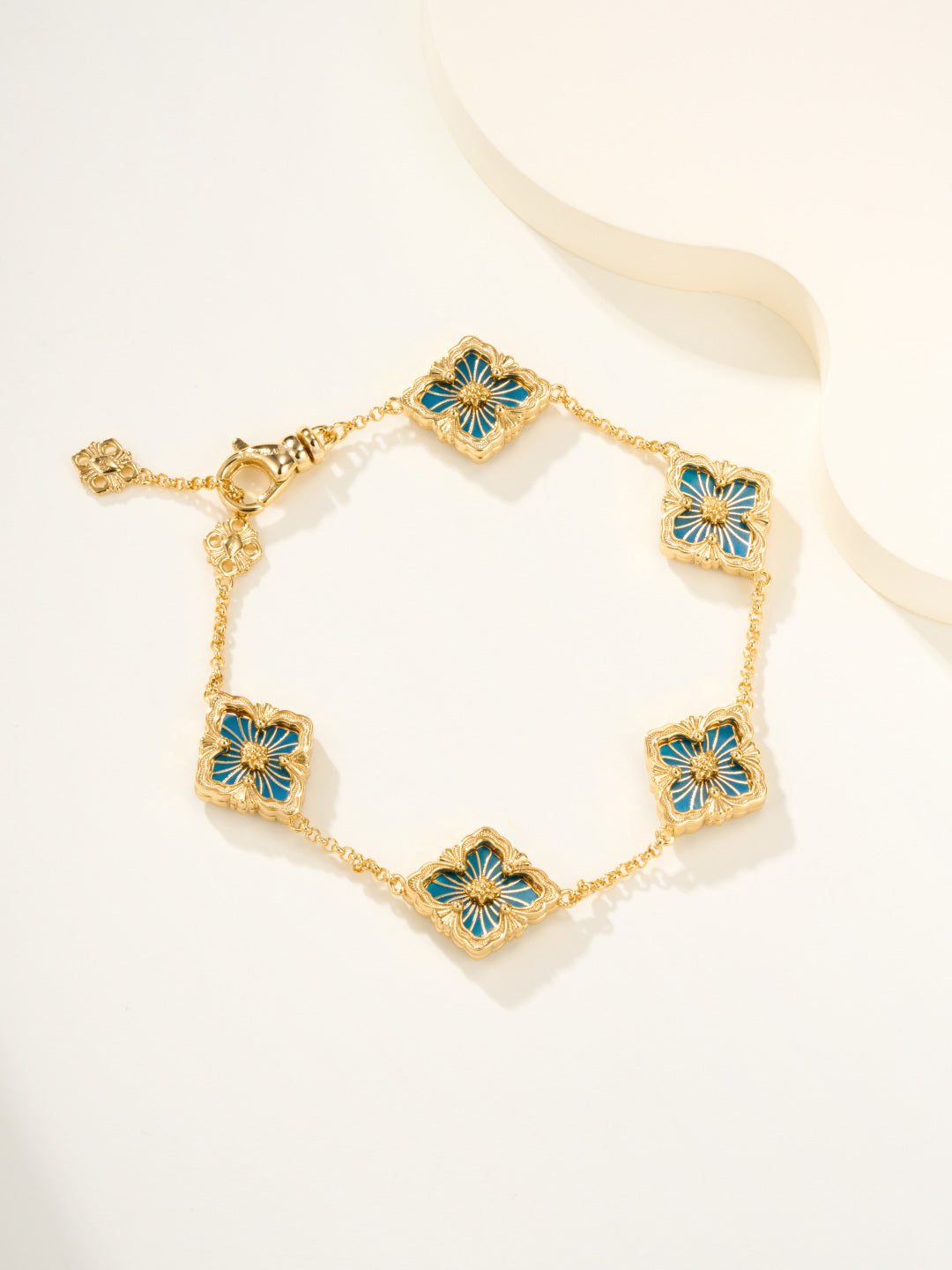 [LumiVibe]B.C.L ENAMELED Five-Flower Bracelet（Various Colors)